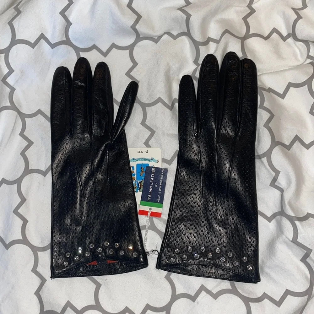 BNWT portolano real leather gloves size 8